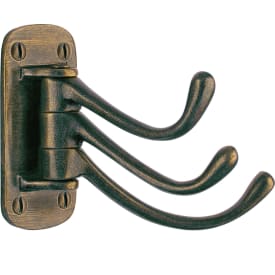 Beslagsboden håndklædekrog, antikbehandlet messingfinish