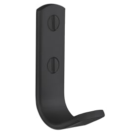 Beslagsboden håndkleknagg, svart