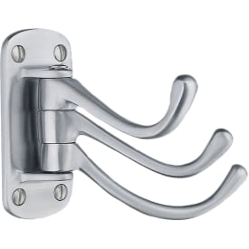 Beslagsboden håndklædekrog, børstet krom