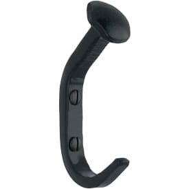 Beslagsboden håndkleknagg, svart