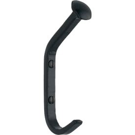 Beslagsboden håndklædekrog, mat sort