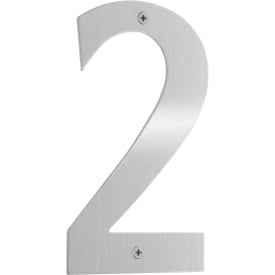 Beslagsboden husnummer 2, børstet stål