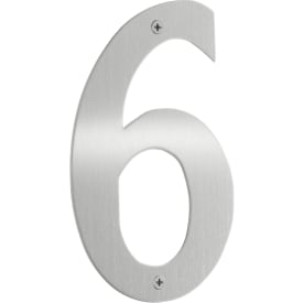 Beslagsboden husnummer 6, børstet stål