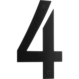 Rustfri husnumre 4, sort