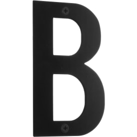 Beslagsboden husbogstav B, sort