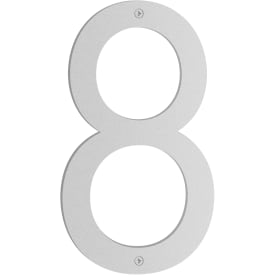 NORDIC, Husnumre 8. Mat grå. Højde 230 mm. Komplet.
