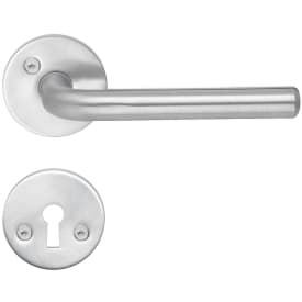 Beslagsboden Modern dørhåndtag, børstet krom, 3 stk.