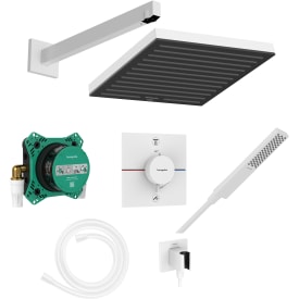 Hansgrohe Pulsify E 260 brusesæt, vandbesparende,  mat hvid