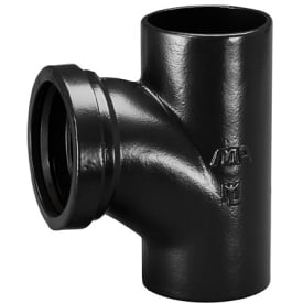 MA grenrør 88,5° 100/100mm mf/O-ring støbejern