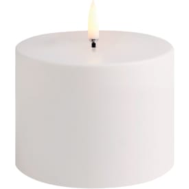 4 stk Uyuni LED bloklys, udendørs, batteri, hvid
