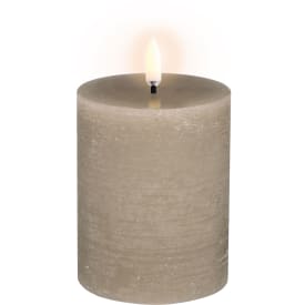 Uyuni LED blockljus, batteri, beige