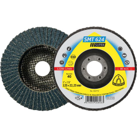 Klingspor slibetallerkner SMT 624, 125 x 22,23 mm, K120, Hvælvet