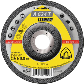 10 stk Klingspor skrubskive A 624 T Supra, til stål, 125 x 6 mm, Forsat