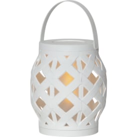 Star Trading Flame LED lanterne 14x16cm hvid