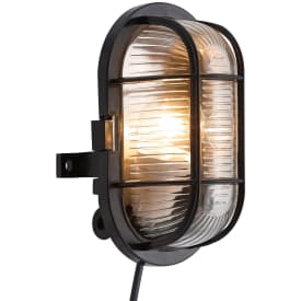 Nordlux Skotlampe oval, sort