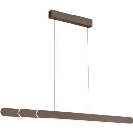 Adriana Round langbordspendel m. udtræk & comfort lift, kobber