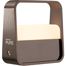 Pure GO akku transportabel LED lampe, brun
