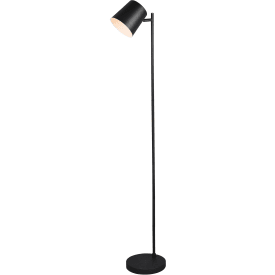 Trio Lighting Blake genopladelig gulvlampe, sort