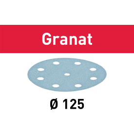 Festool Granat slibepapir Ø125, Korn P180, 50 stk.