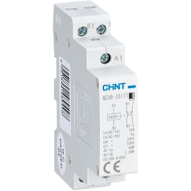 Elit Scandinavia Chint modul kontaktor, NCH8-20/11, 220/230V, 20A, 1 slutte + 1 bryde