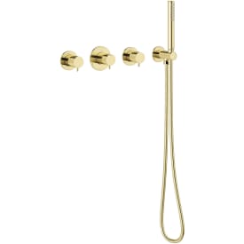 Damixa Silhouet BS1 kararmatur med brusesæt, poleret messing PVD