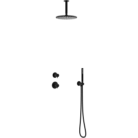 Damixa Silhouet DS2 brusesæt, vandbesparende, mat sort