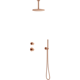 Damixa Silhouet DS2 brusesæt, vandbesparende, børstet kobber