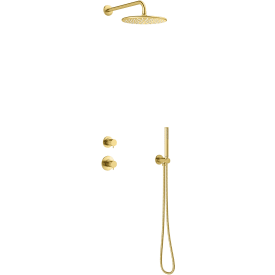 Damixa Silhouet DS1 brusesæt, vandbesparende, børstet messing