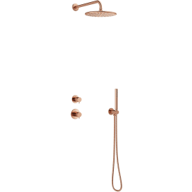 Damixa Silhouet DS1 brusesæt, vandbesparende, børstet kobber