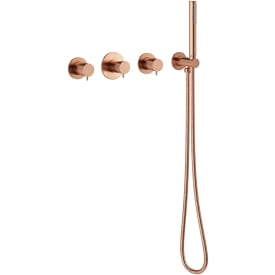 Damixa Silhouet BS1 kararmatur med brusesæt, børstet kobber PVD