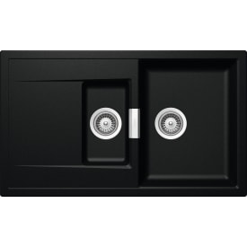 Intra Mono D150-M køkkenvask, 86x51 cm, sort