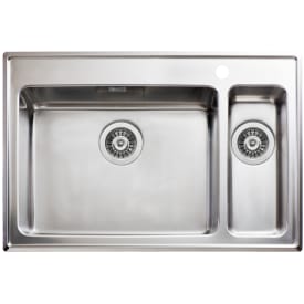 Intra Omnia 78SXHLF køkkenvask, 78x51 cm, rustfrit stål
