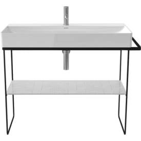 Duravit DuraSquare metalkonsol, gulvstående, krom