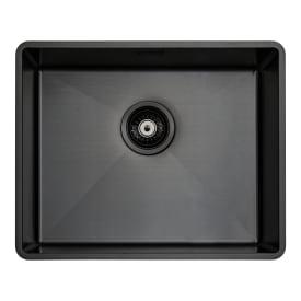 Secher Faaborg 500 køkkenvask, 52,8x42,8 cm, sort