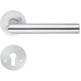 Beslagsboden Basic Moderne dørhåndtak, børstet rustfritt stål, 3 stk.