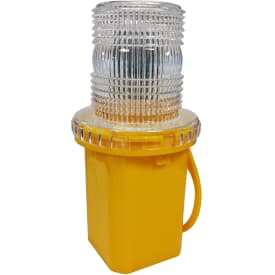 LED-blinklygte, klar linse