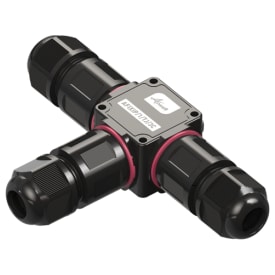 IP68 T-kabelsamler, 3-ledere, fjederklemmer