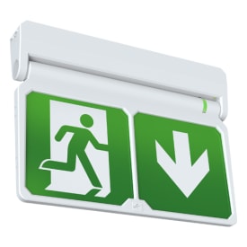 ADLER Exit Sign DALInød 3t hvid inkl. Roterbar piktogram