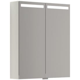 Dansani Mido+ Top spejlskab med lys, 60x70 cm, mat hvid