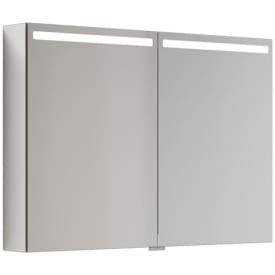 Dansani Mido+ Top spejlskab med lys, 100x70 cm, aluminium