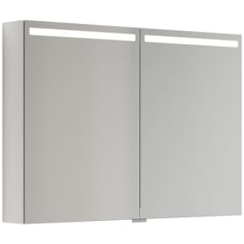 Dansani Mido+ Top spejlskab med lys, 100x70 cm, hvid højglans