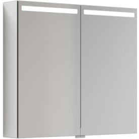 Dansani Mido+ Top spejlskab med lys, 80x70 cm, aluminium