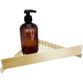 Bastant Design brusehylde, børstet messing