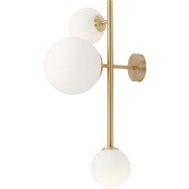 Aldex Dione vägglampa, mässing