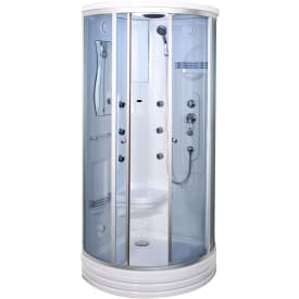Arrow duschkabin 6106, ångbastu, massagedusch, takdusch, tonat glas