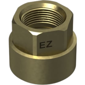 Messing reduktionsmuffe, 1" x 3/4"