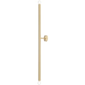 Aldex Tubo 2 vägglampa, mässing, 100 cm