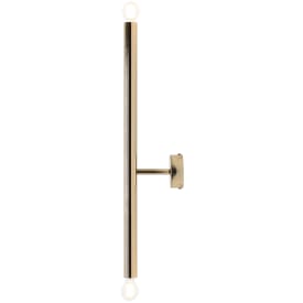 Aldex Tubo 2 væglampe, guld, 60 cm