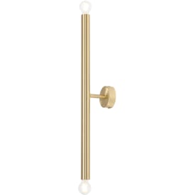 Aldex Tubo 2 væglampe, messing, 60 cm