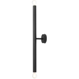 Aldex Tubo 2 væglampe, sort, 60 cm